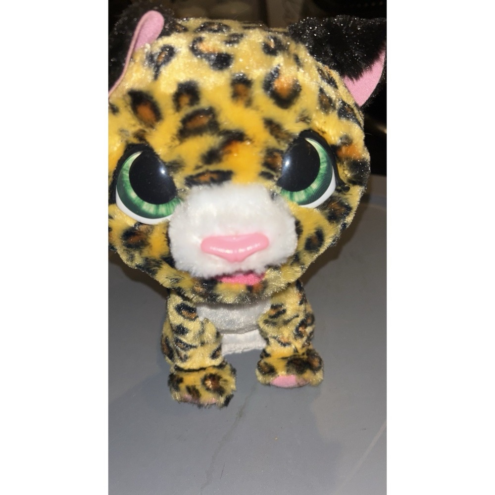 A Hasbro Furreal Little Wilds Lolly The Leopard Interactive Toy Animal Fur Work